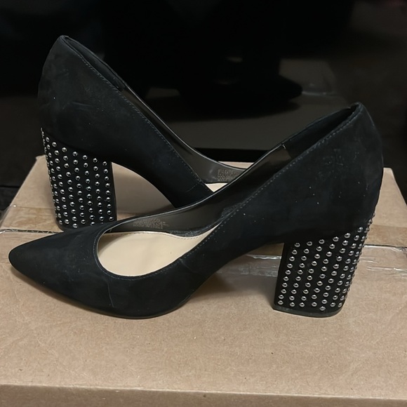 Jessica Simpson, Black/Silver, Close Toe, block Pumps, Size 7.5 - Picture 5 of 11